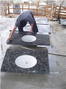 Sapphire Brown Granite Vanity Top,bath Top, Brown Granite Countertop Sapphire Brown Granite Vanity Top,bath Top, Brown Granite Countertop
