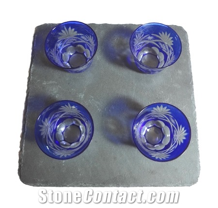 Slate Appetizer Set, Black Slate Kitchen Accessories