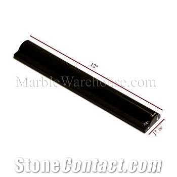 Absolute Black Granite Chair Rail