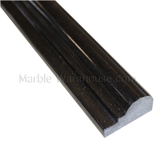 Absolute Black Granite Chair Rail