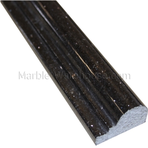 Black Galaxy Granite Chair Rail