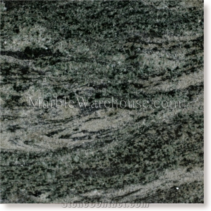 Verde Candeias Granite Tiles 12"x12", Brazil Green Granite