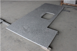 China Pepper White Polished Granite Kitchen Countertop & Island Tops,g603 Sesame White Granite Kitchen Countertops
