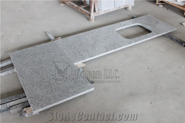 China Pepper White Polished Granite Kitchen Countertop & Island Tops,g603 Sesame White Granite Kitchen Countertops