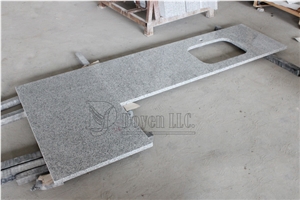 China Pepper White Polished Granite Kitchen Countertop & Island Tops,g603 Sesame White Granite Kitchen Countertops