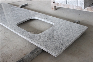 China Pepper White Polished Granite Kitchen Countertop & Island Tops,g603 Sesame White Granite Kitchen Countertops