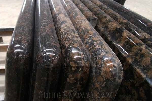 Ogee Edge Polished Brown Pearl Granite Kitchen Tops