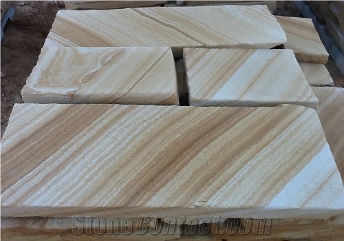 Maroota Sandstone Excavator Sawn Flagging with a Unique Textured Finish