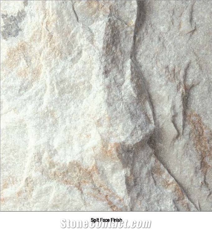 Arari Split Face Finish Marble Slabs & Tiles, South Korea White Marble