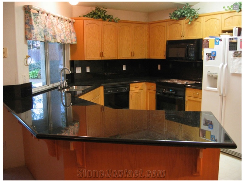 Black Galaxy Granite Countertop