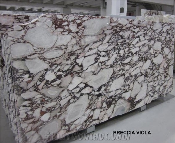 Breccia Violetta Marble Slabs, Tiles