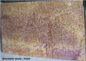 Brocatelle Violette - Jaune Violet Marble Slabs, Brocatelle Marble Brocatelle Violette - Jaune Violet Marble Slabs, Brocatelle Marble