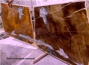Cola Onyx Slabs, Onice Cola Book Matched Slabs Cola Onyx Slabs, Onice Cola Book Matched Slabs