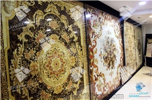 Artistic Ceramics and Glass Carpet Medallion