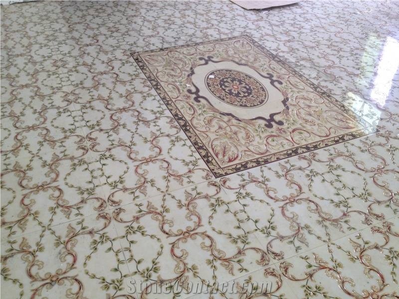 Artistic Ceramics and Glass Carpet Medallion