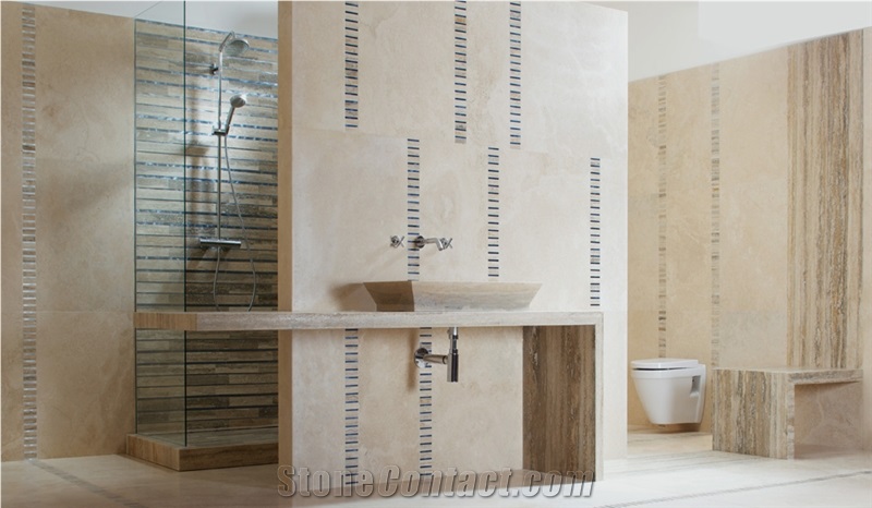 Travertino Classico Bathroom Design