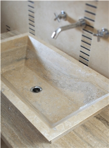 Travertino Classico Beige Travertine Wash Basin