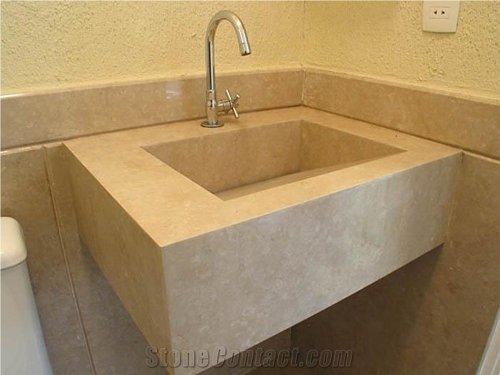 Botticino Classico Marble Wash Basin