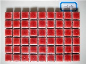Glazed Lava Mosaic, Red