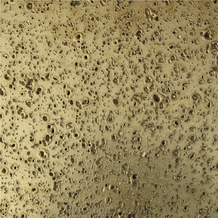 Glazed Lava Stone, Golden
