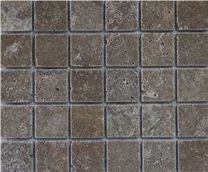 Brown Travertine Mosaic