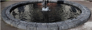 Split Black Andesite Pool Coping, Leith Andesite Black Stone Pool Coping