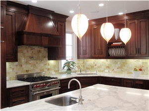 Arabescato Cervaiole Marble Countertop, Light Green Pakistan Onyx Backsplash Arabescato Cervaiole Marble Countertop, Light Green Pakistan Onyx Backsplash
