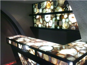 Semiprecious Stone Bar Top