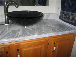 Nouvelle Grey Marble Bathroom Top, Absolute Black Granite Vessel Sink Nouvelle Grey Marble Bathroom Top, Absolute Black Granite Vessel Sink