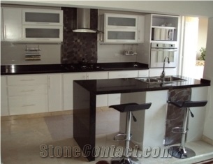 Negro San Gabriel Granite, San Gabriel Black Granite Countertop