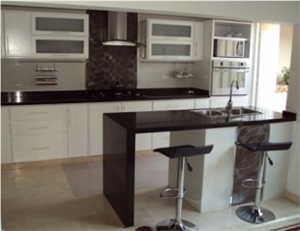 Negro San Gabriel Granite, San Gabriel Black Granite Countertop