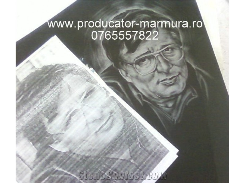 Laser Engraving & Etching, Absolute Black Granite Laser Engraving