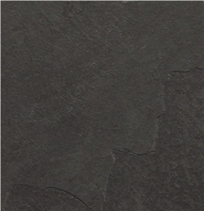 Brazilian Black Slate Slabs & Tiles, Mustang Slate