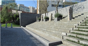Miracema Cinza Gneiss Steps, Grey Gneiss Steps