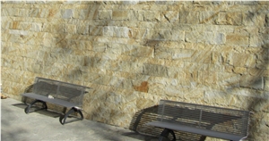 Miracema Gneiss Natural Wall Tiles, Brazil Yellow Gneiss