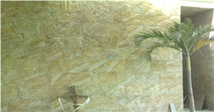 Miracema Gneiss Natural Wall Tiles, Brazil Yellow Gneiss