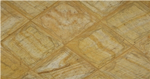 Miracema Gneiss Natural Wall Tiles, Brazil Yellow Gneiss