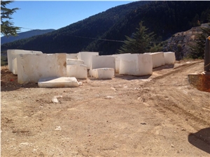 Turkish White Limestone Block, Ivory White Limestone Block