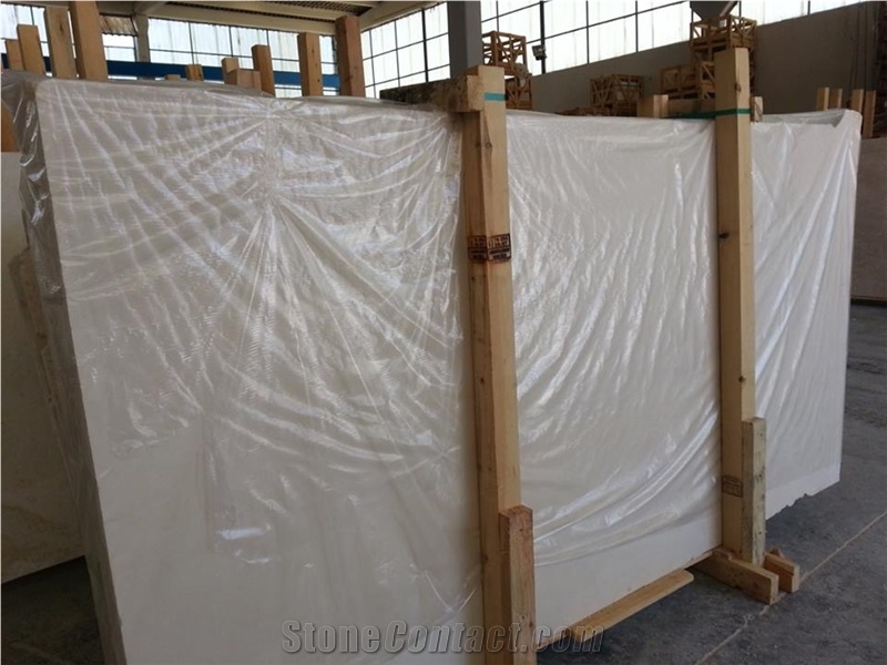 Turkish White Limestone Block, Ivory White Limestone Block
