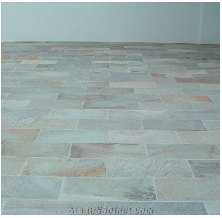 Quartzite Luminare Floor Tiles, Perla Marina Quartzite
