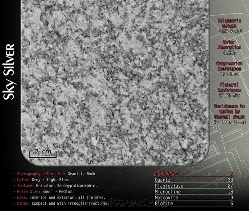 Sky Silver Granite Blocks