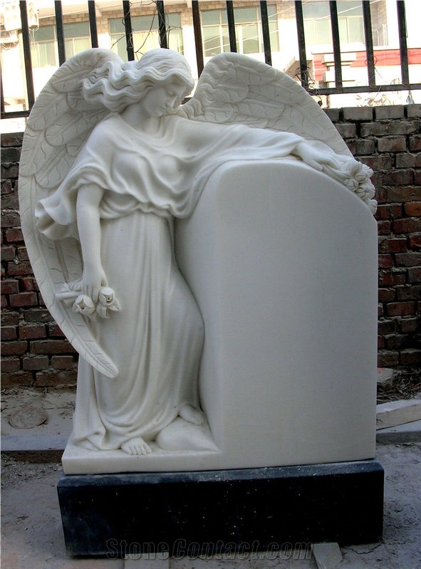 Angel, Goddess Tombstone, Angel Headstone