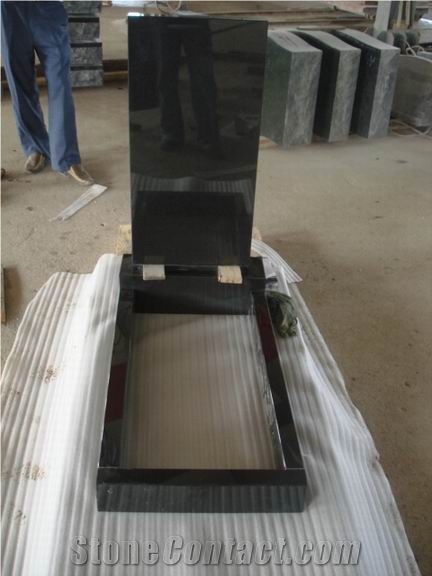 China Black , Shanxi Black Granite Tombstone