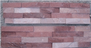 Dark Red Sandstone Cultured Stone