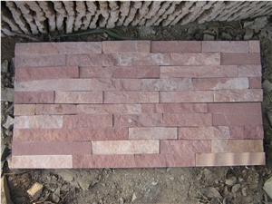 Dark Red Sandstone Cultured Stone