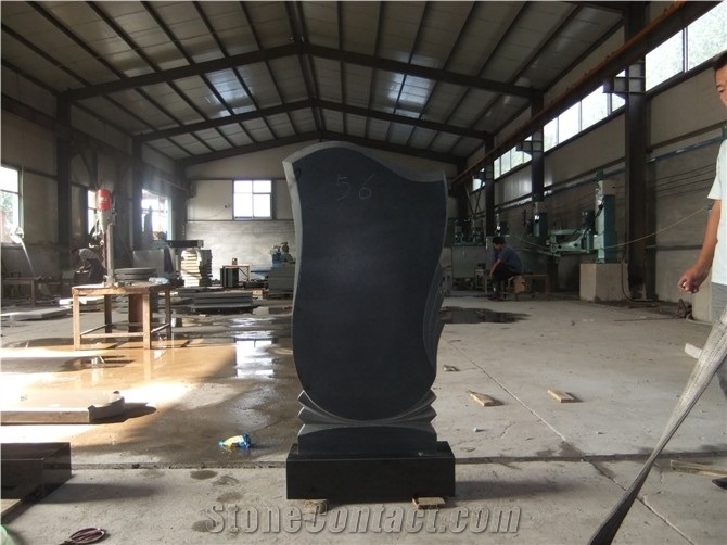 Fengzhen Black Granite Tombstone