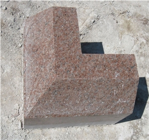 G386 Red Granite Curbstone,Kerbstone,