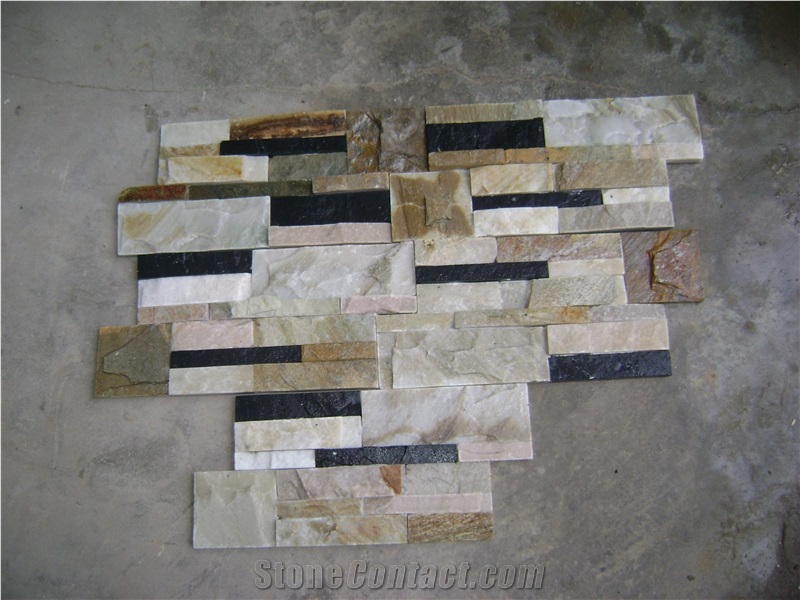 Multicolor Slate Culture Stone,Stack Stone