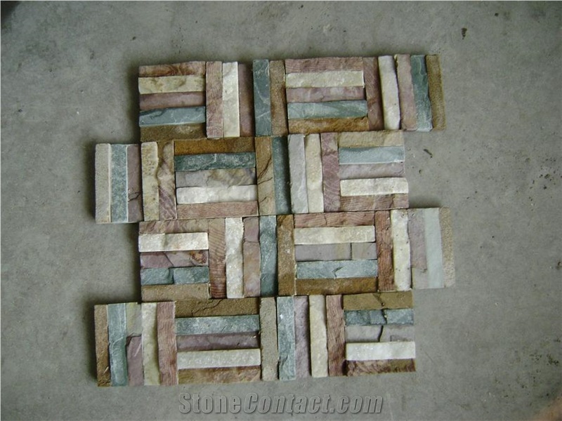 Multicolor Slate Culture Stone,Stack Stone