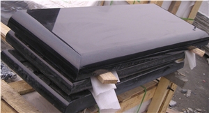 Shanxi Black Granite Rectangle Tombstone